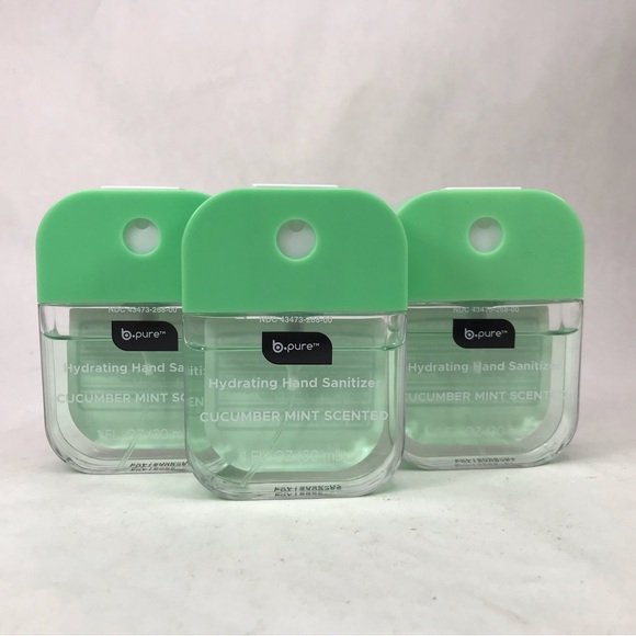 B Pure Mist Hand Sanitizer Spray Cucumber Mint Lot of 3 New Dollar Tree - Picture 1 of 4